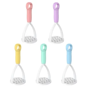 Potato Masher Peeler Potato Crusher Fruit Vegetable Tool Kitchen Gadget Plastic Material 5 Colors for Kitchen Cooking